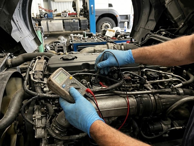 Diagnosis eléctrica de camiones y vehículos industriales en Pontedeume